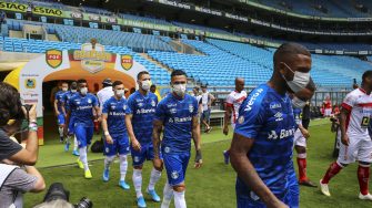 Brazil's Gremio take pitch in masks to protest playing amid virus fears